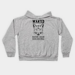 Wanted Alive and Well Eastern Cougar Kids Hoodie